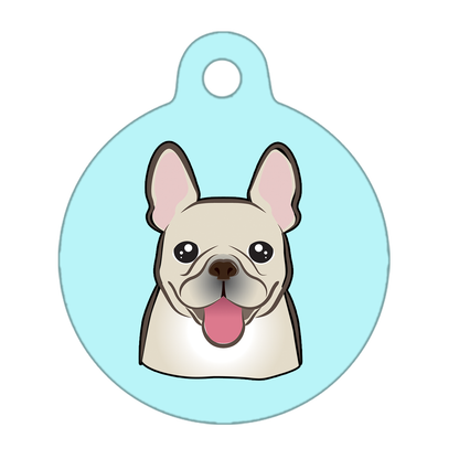 38mm Diameter Large Size - French Bulldog Design