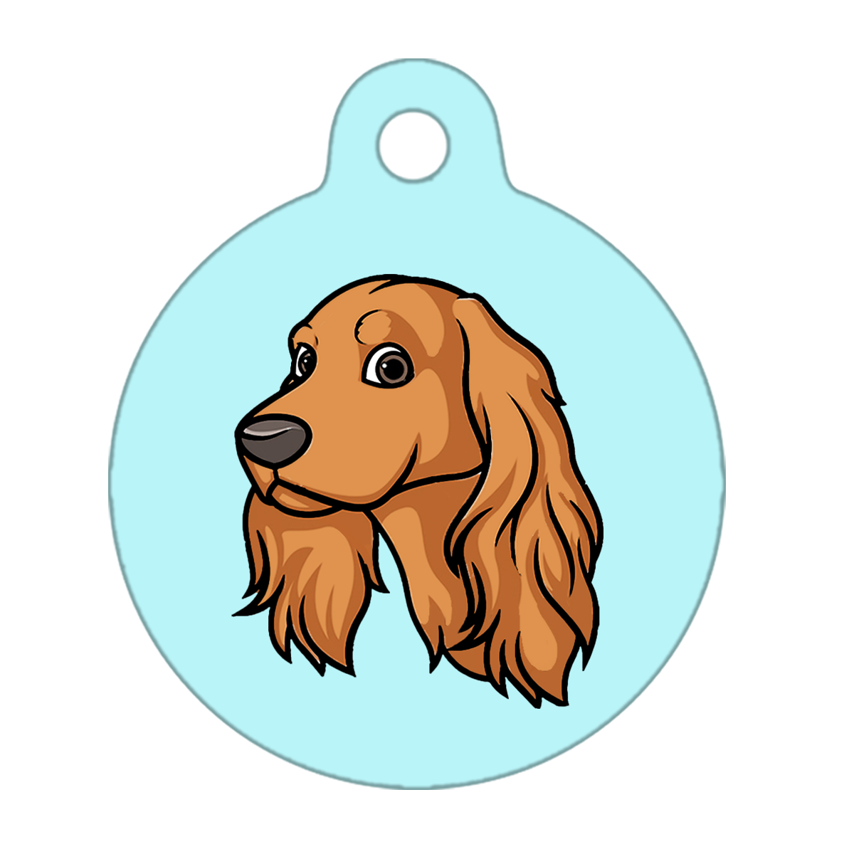 19mm Diameter Tiny Size - Cocker Spaniel Design