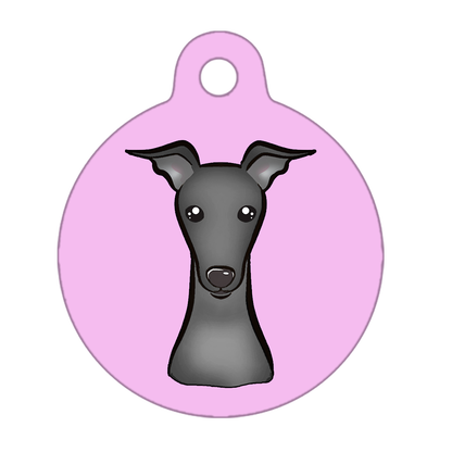 25mm Diameter Small Size - Whippet Dog