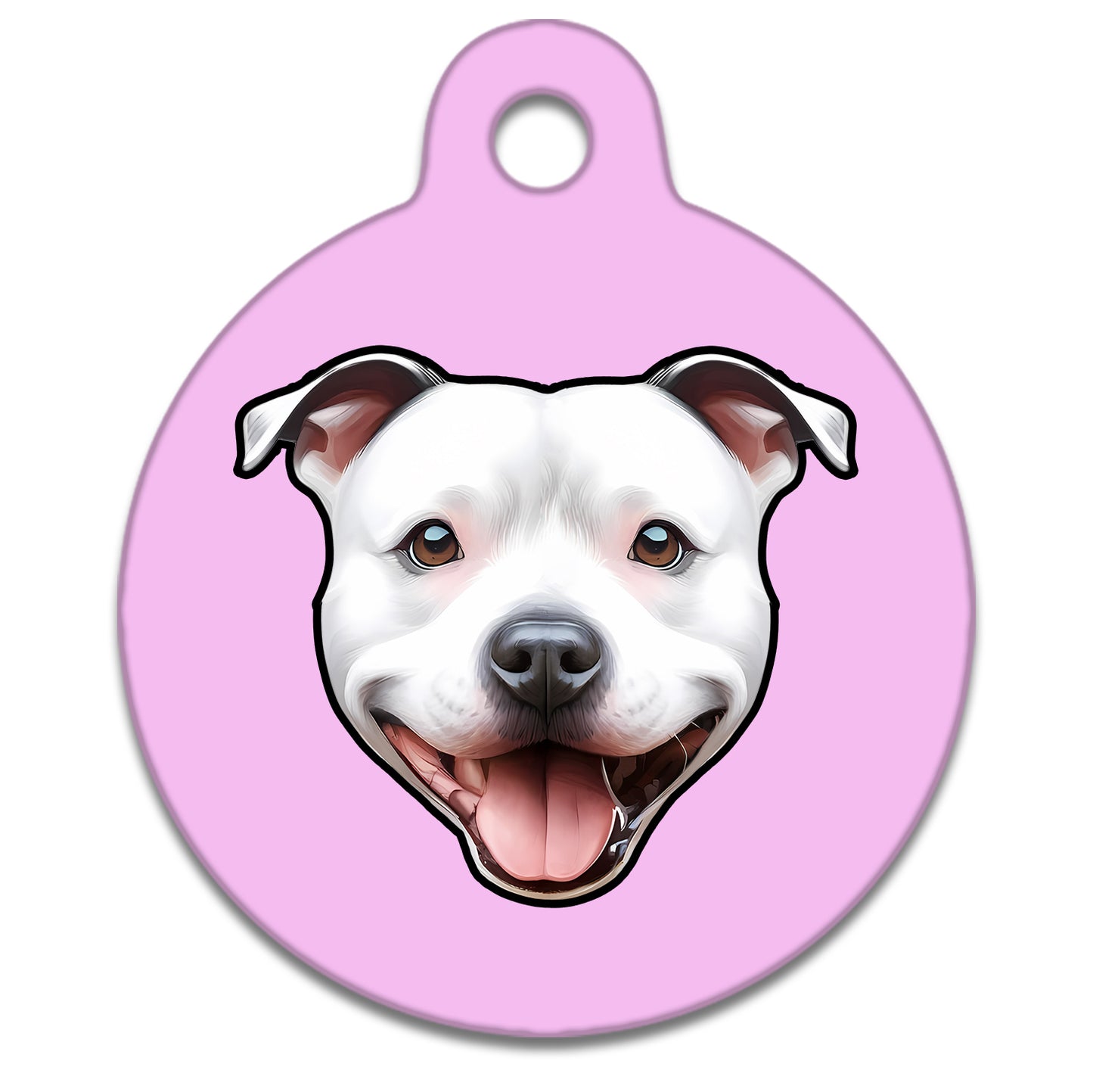 38mm Diameter Large Size - Staffie Dog