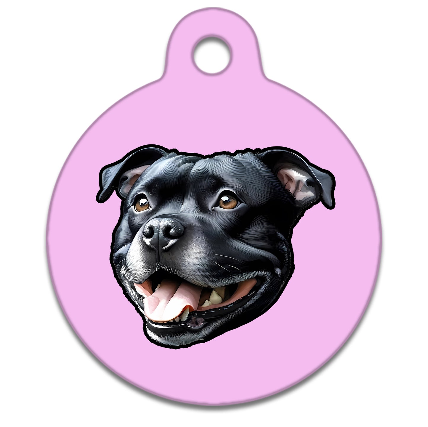 38mm Diameter Large Size - Staffie Dog