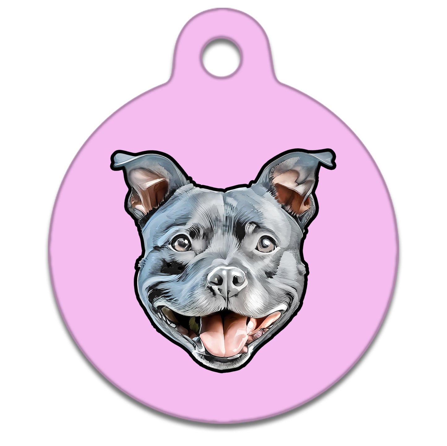 38mm Diameter Large Size - Staffie Dog