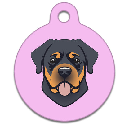 25mm Diameter Small Size - Rottweiler Dog