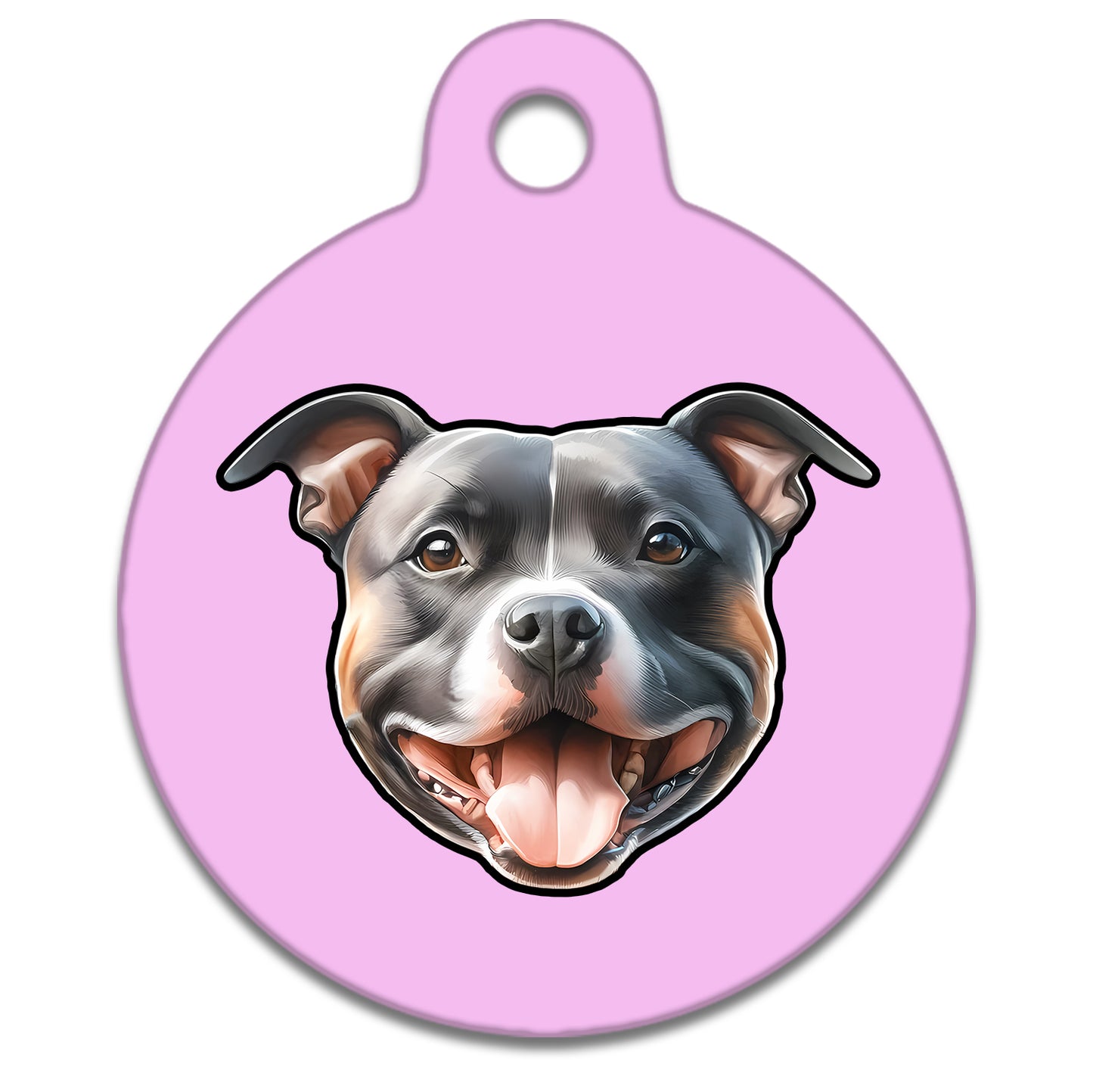 38mm Diameter Large Size - Staffie Dog