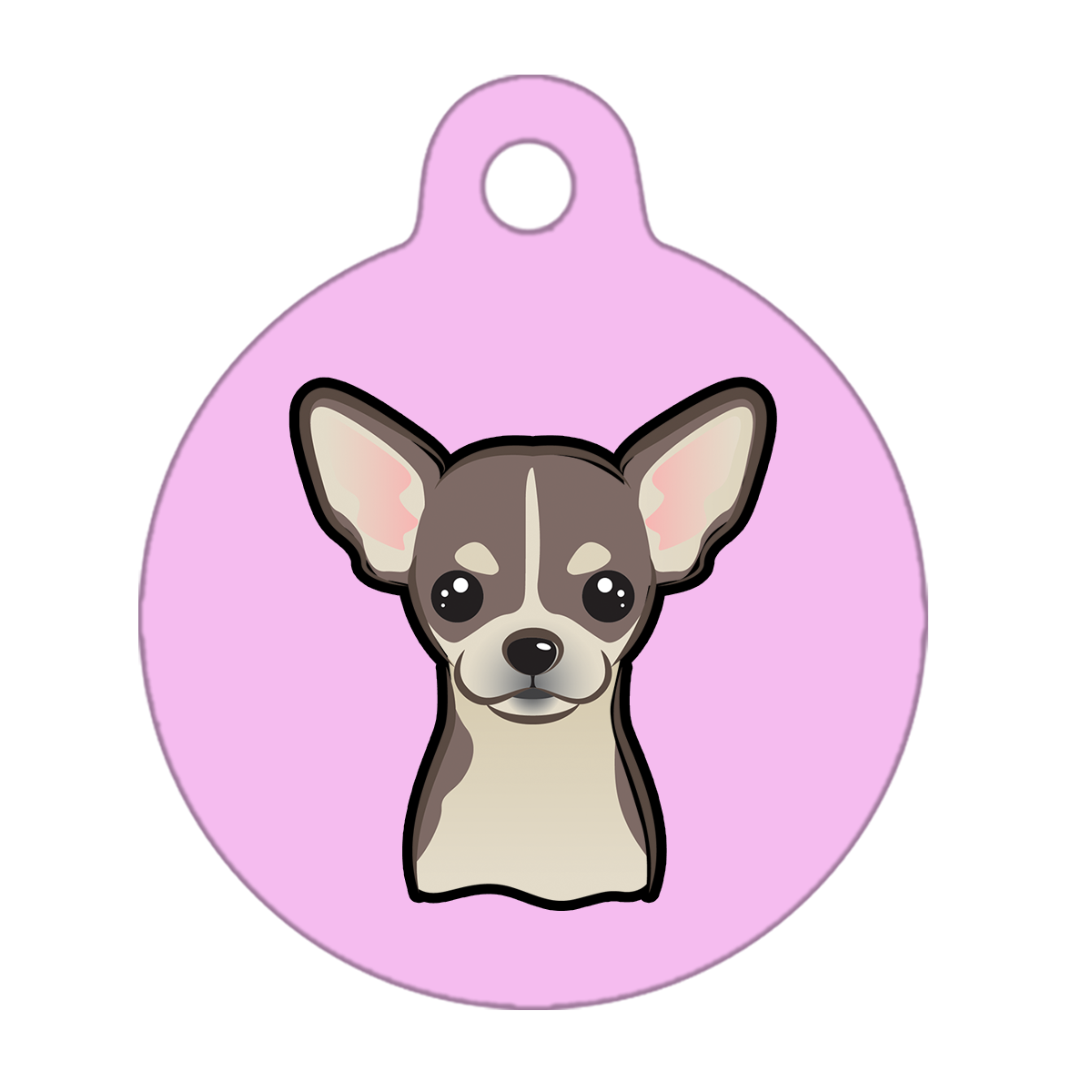 19mm Diameter Tiny Size - Chihuahua Dog