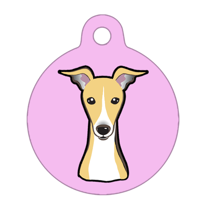 25mm Diameter Small Size - Whippet Dog