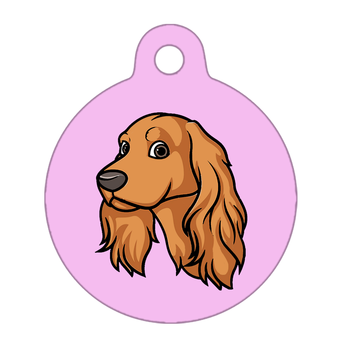 38mm Diameter Large Size - Cocker Spaniel Design