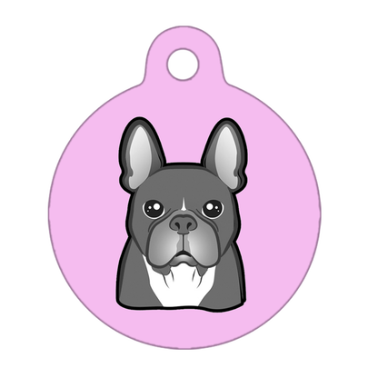 38mm Diameter Large Size - French Bulldog Design