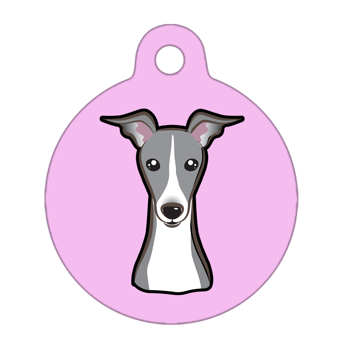 25mm Diameter Small Size - Whippet Dog