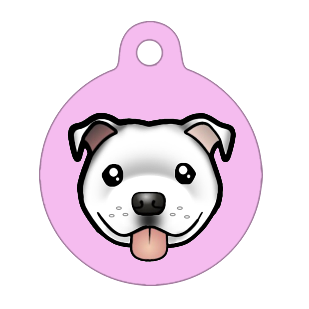 38mm Diameter Large Size - Staffie Cartoon Dog