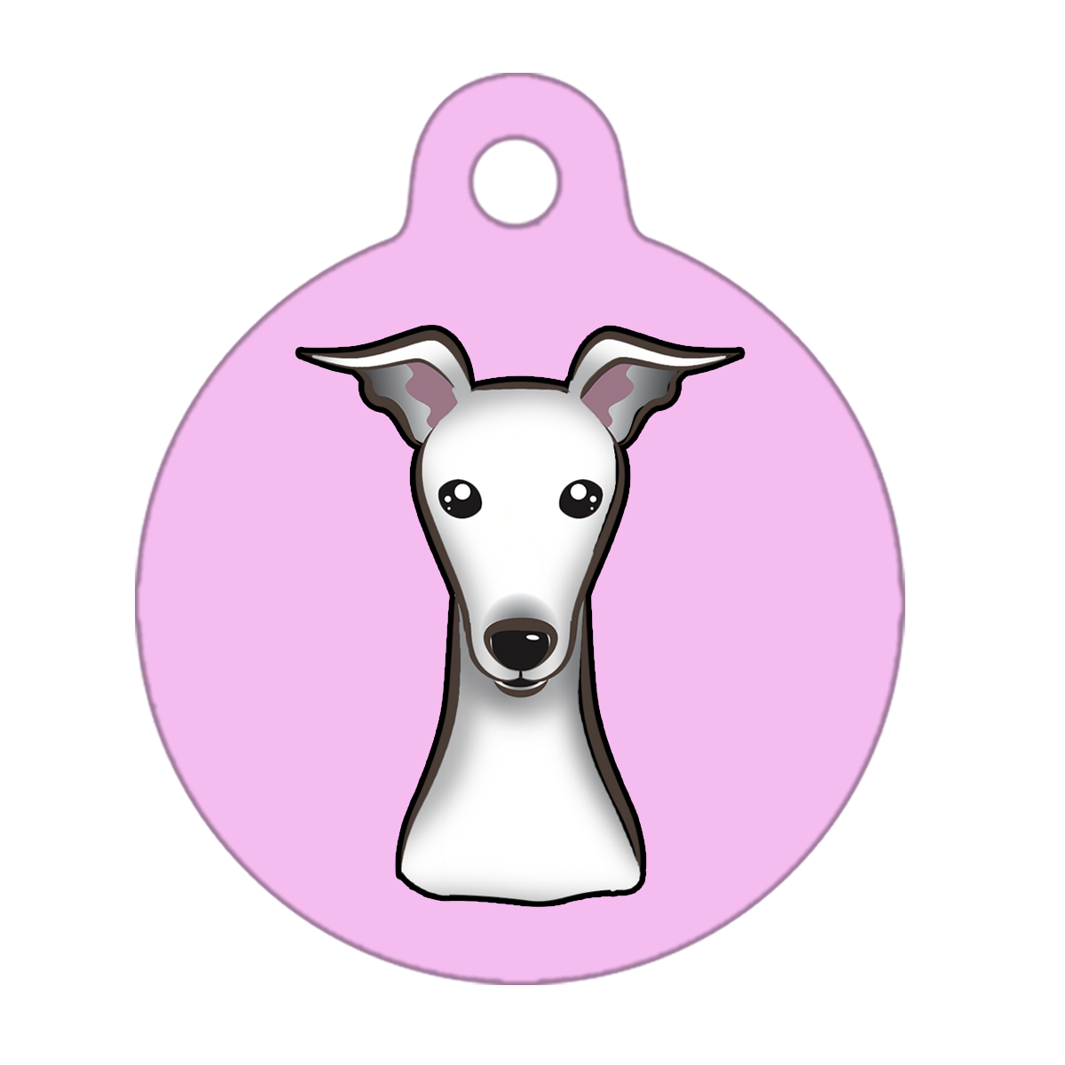 25mm Diameter Small Size - Whippet Dog