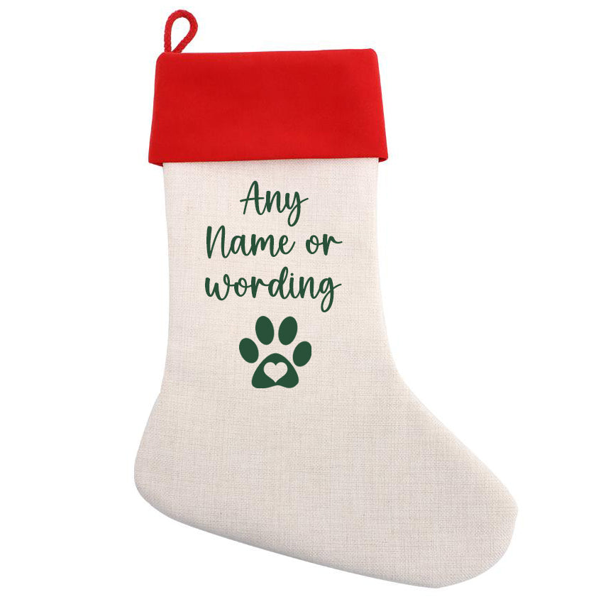 Personalised Christmas Stocking Choose Your Name & Design