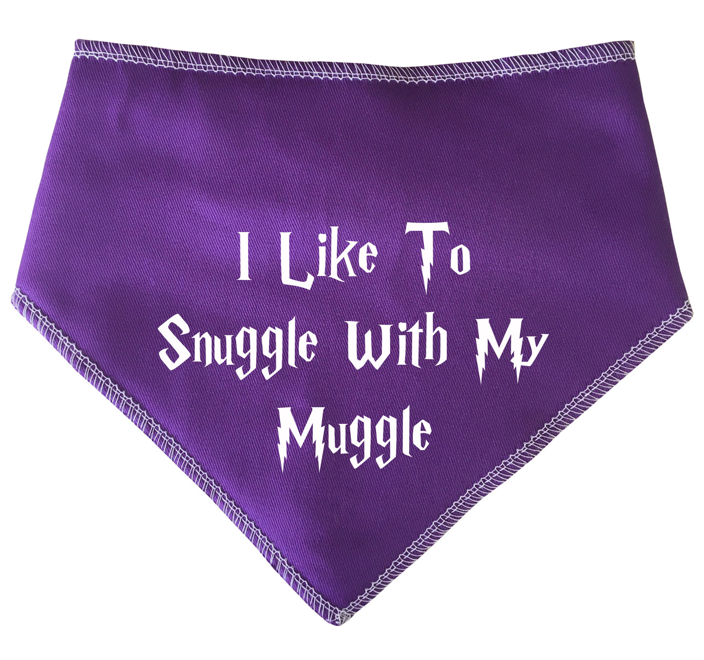 I Like To Snuggle With My Muggle Dog Bandana