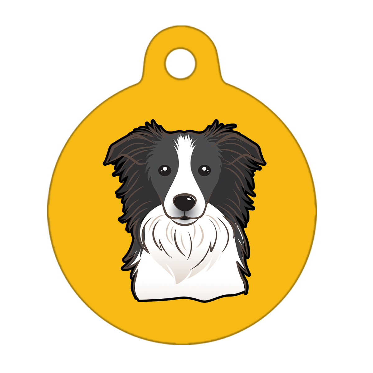 38mm Diameter Large Size - Border Collie Dog