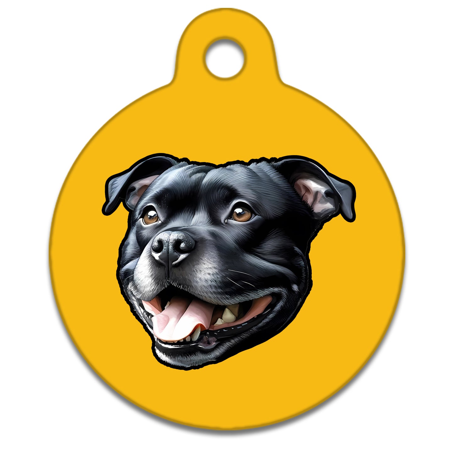 38mm Diameter Large Size - Staffie Dog