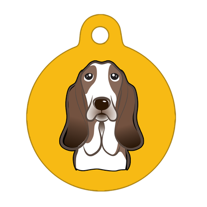 38mm Diameter Large Size - Basset Hound Dog