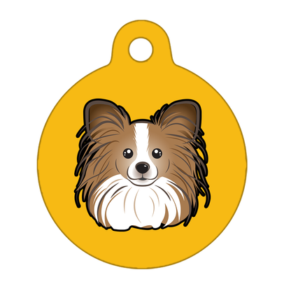 38mm Diameter Large Size - Papillon Dog