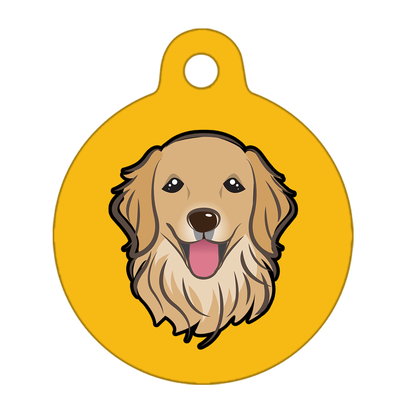 38mm Diameter Large Size - Golden Retriever Dog