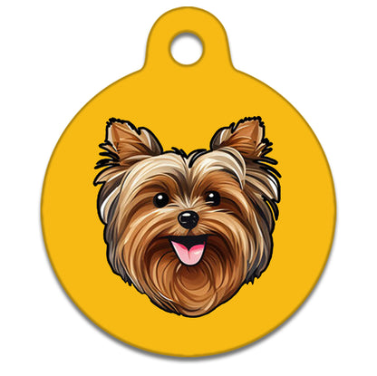 25mm Diameter Small Size - Yorkshire Terrier Dog