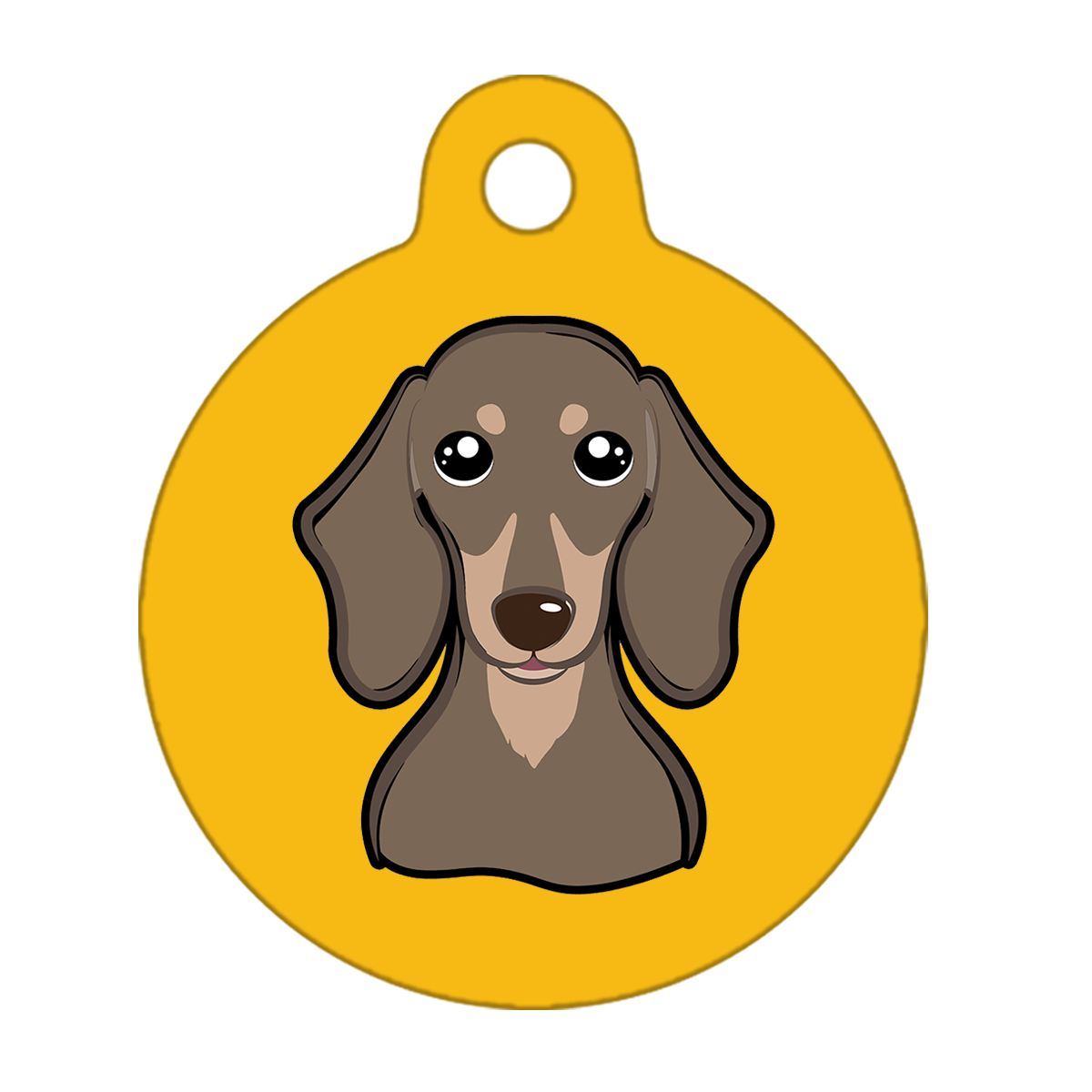 38mm Diameter Large Size - Dachshund Dog