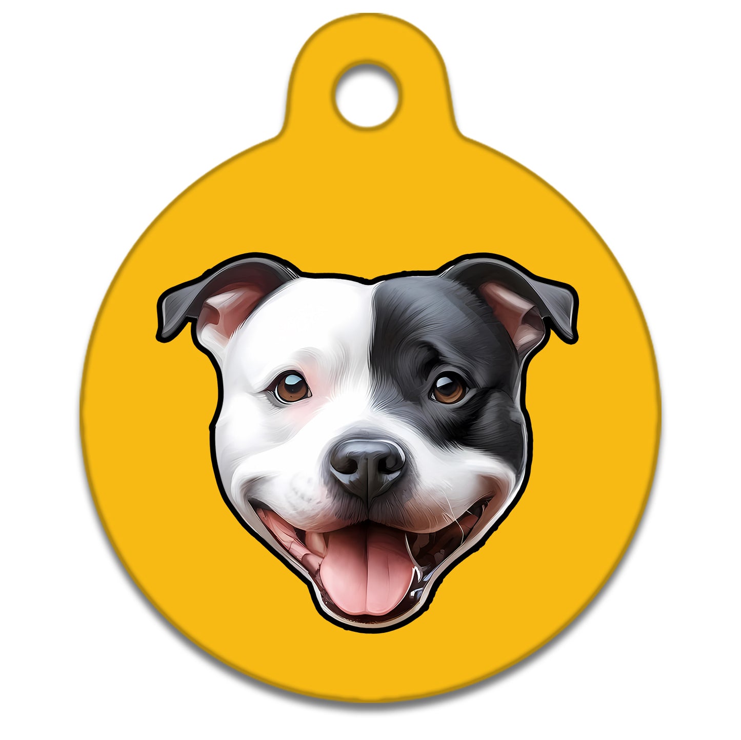 38mm Diameter Large Size - Staffie Dog