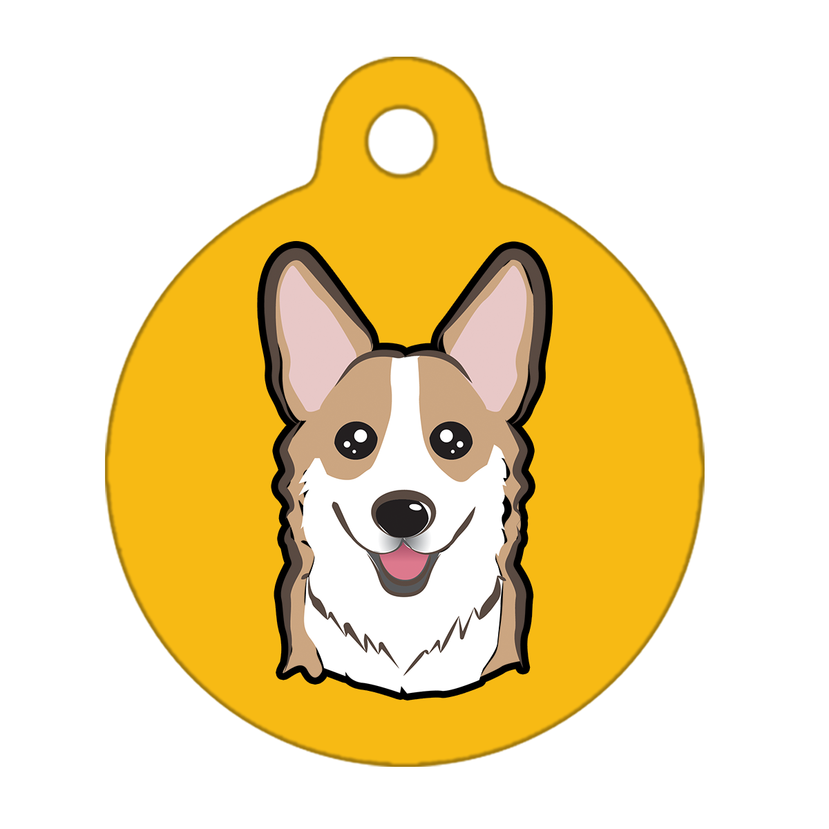 38mm Diameter Large Size - Corgi Dog