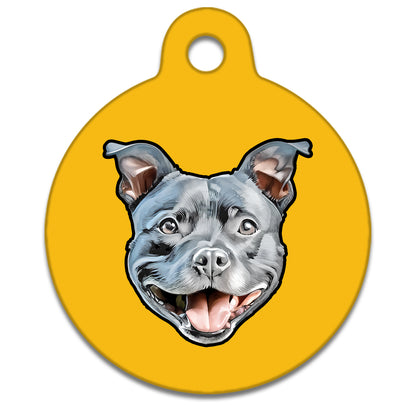 31mm Diameter Medium Size - Staffie Dog