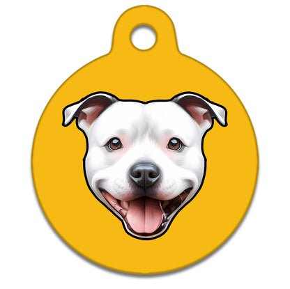 38mm Diameter Large Size - Staffie Dog