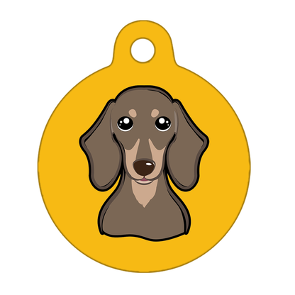 25mm Diameter Small Size - Dachshund Dog