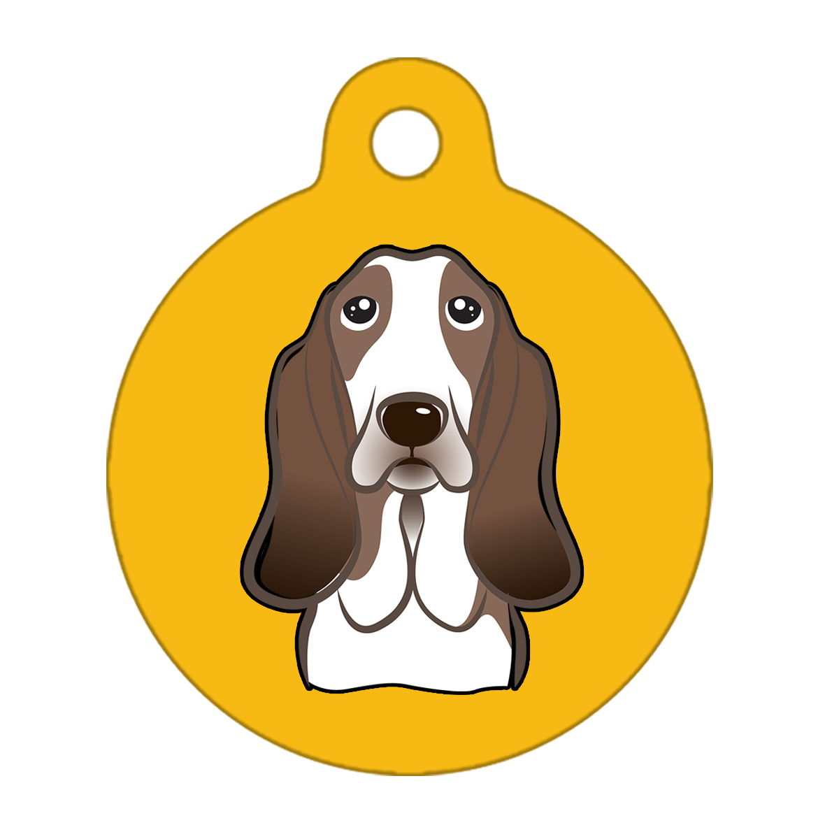 25mm Diameter Small Size - Basset Hound Dog