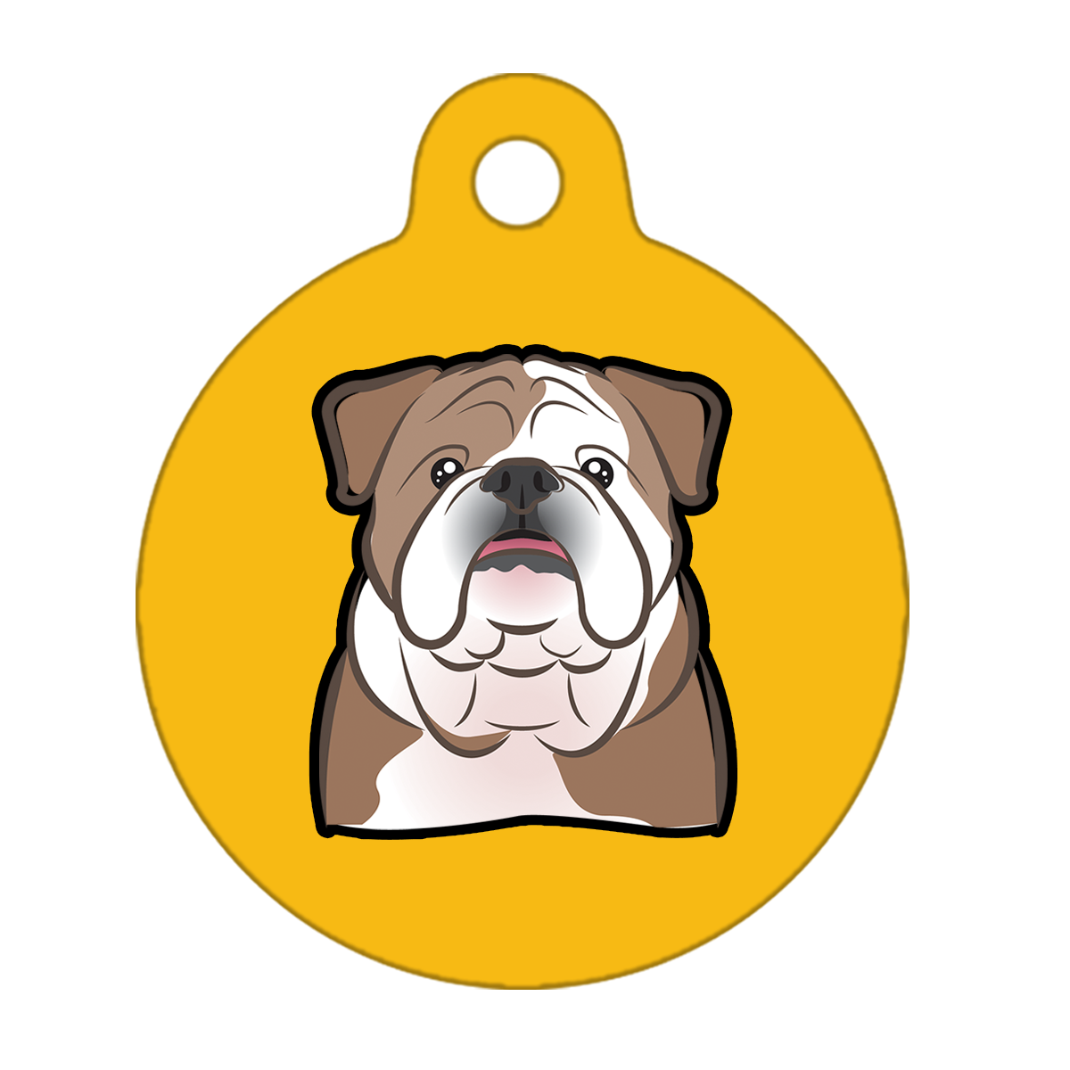 31mm Diameter Medium Size - Bulldog Dog