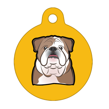 31mm Diameter Medium Size - Bulldog Dog