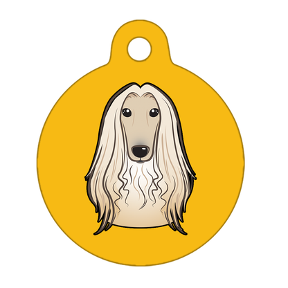 38mm Diameter Large Size - Afghan Hound Dog