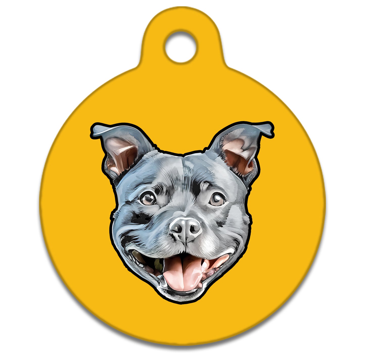 38mm Diameter Large Size - Staffie Dog