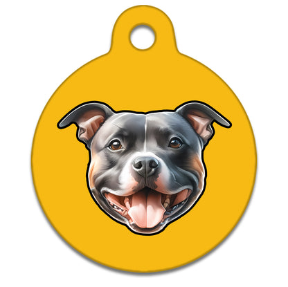 38mm Diameter Large Size - Staffie Dog