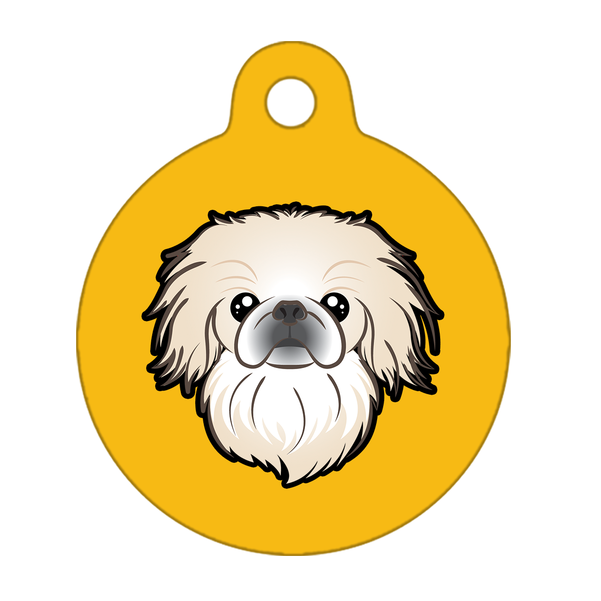 38mm Diameter Large Size - Pekingese Dog