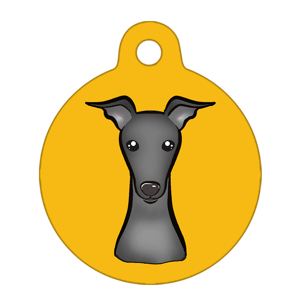 25mm Diameter Small Size - Whippet Dog