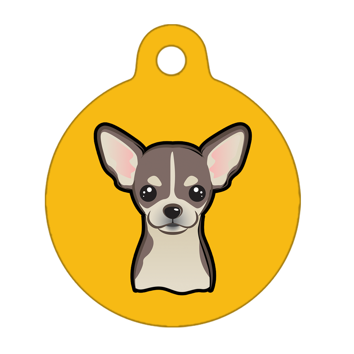 19mm Diameter Tiny Size - Chihuahua Dog