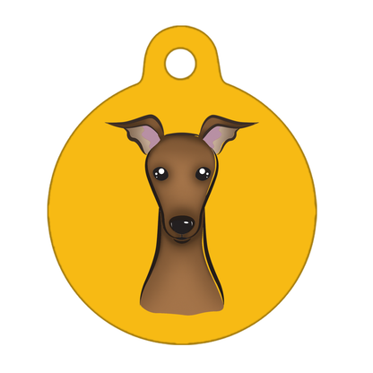 25mm Diameter Small Size - Whippet Dog