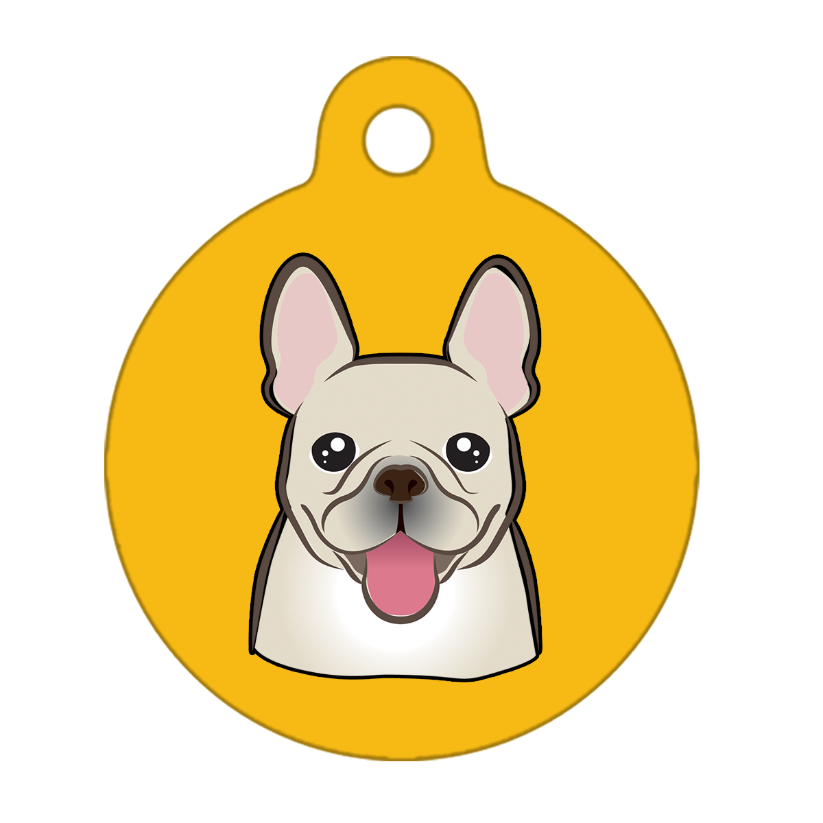 38mm Diameter Large Size - French Bulldog Design