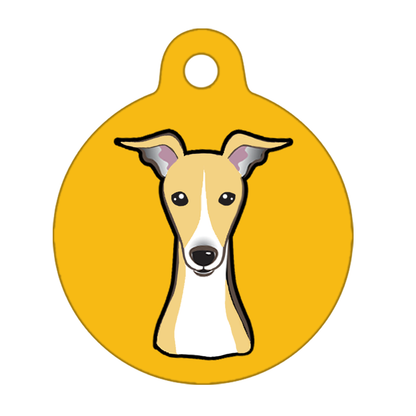 25mm Diameter Small Size - Whippet Dog