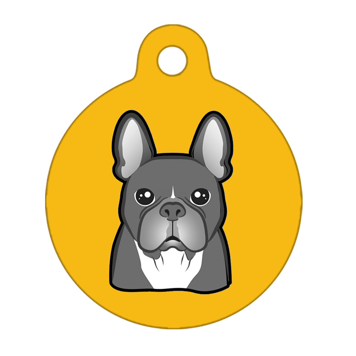 38mm Diameter Large Size - French Bulldog Design