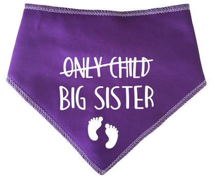 Only Child Big Sister Dog Bandana