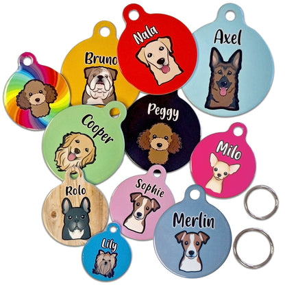 31mm Diameter Medium Size - Staffie Cartoon Dog