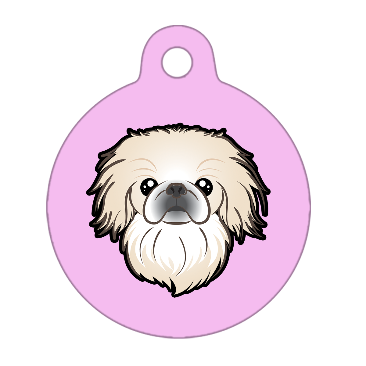 19mm Diameter Tiny Size - Pekingese Dog