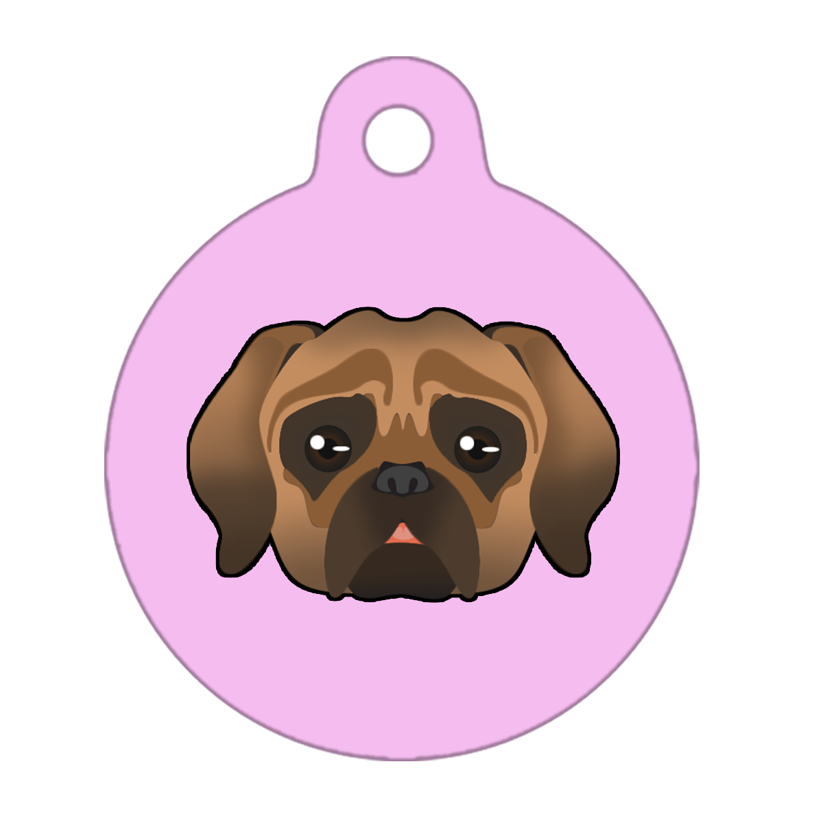 25mm Diameter Small Size - Puggle Dog