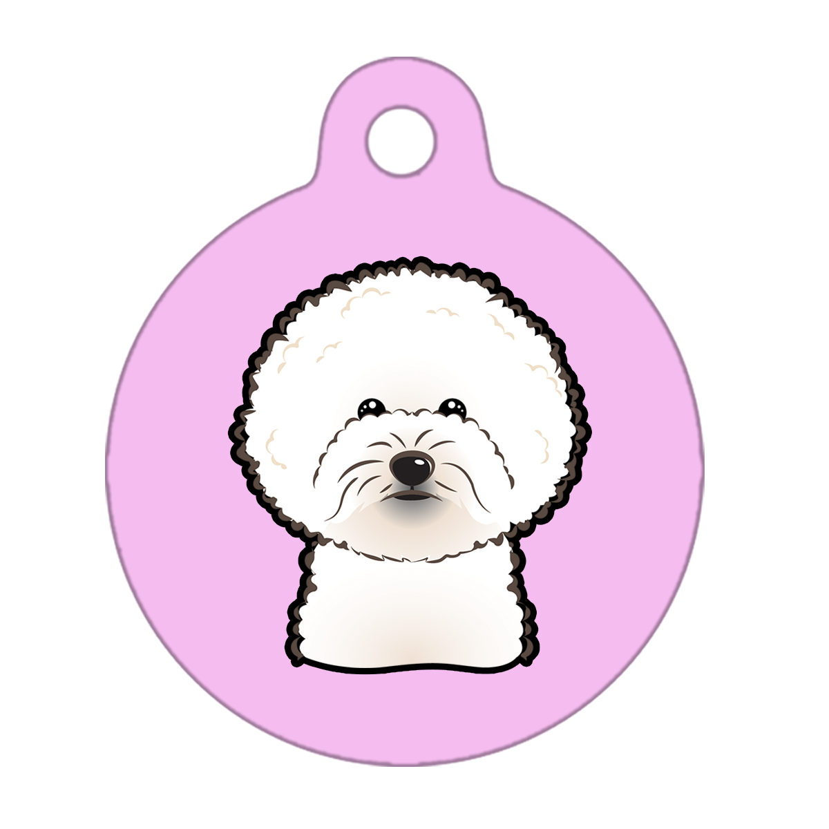 31mm Diameter Medium Size - Bichon Frise Dog