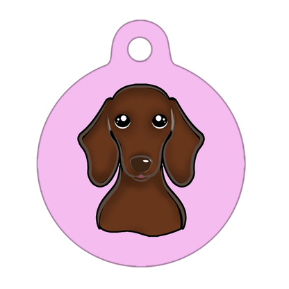 25mm Diameter Small Size - Dachshund Dog