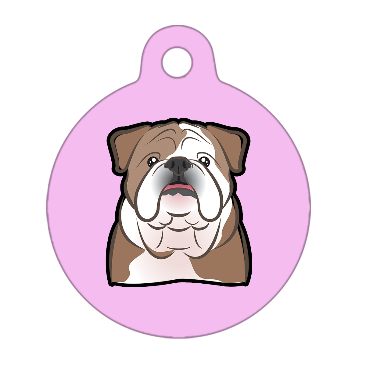 25mm Diameter Small Size - Bulldog Dog