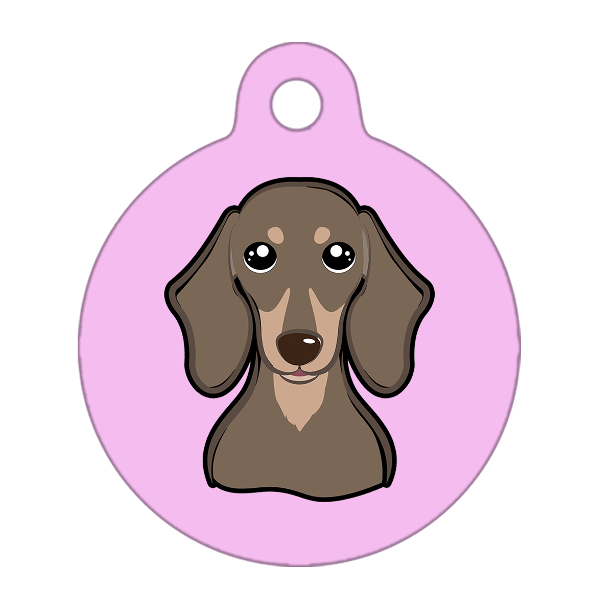 38mm Diameter Large Size - Dachshund Dog